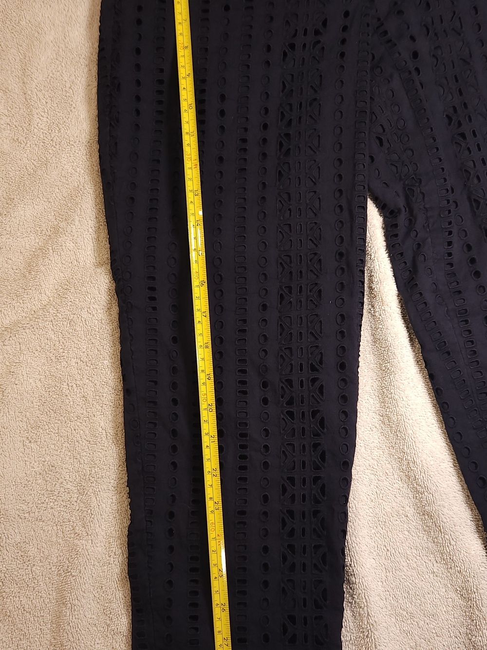 LOFT 2P Navy Eyelet Women’s Pants - Picture 5 of 6